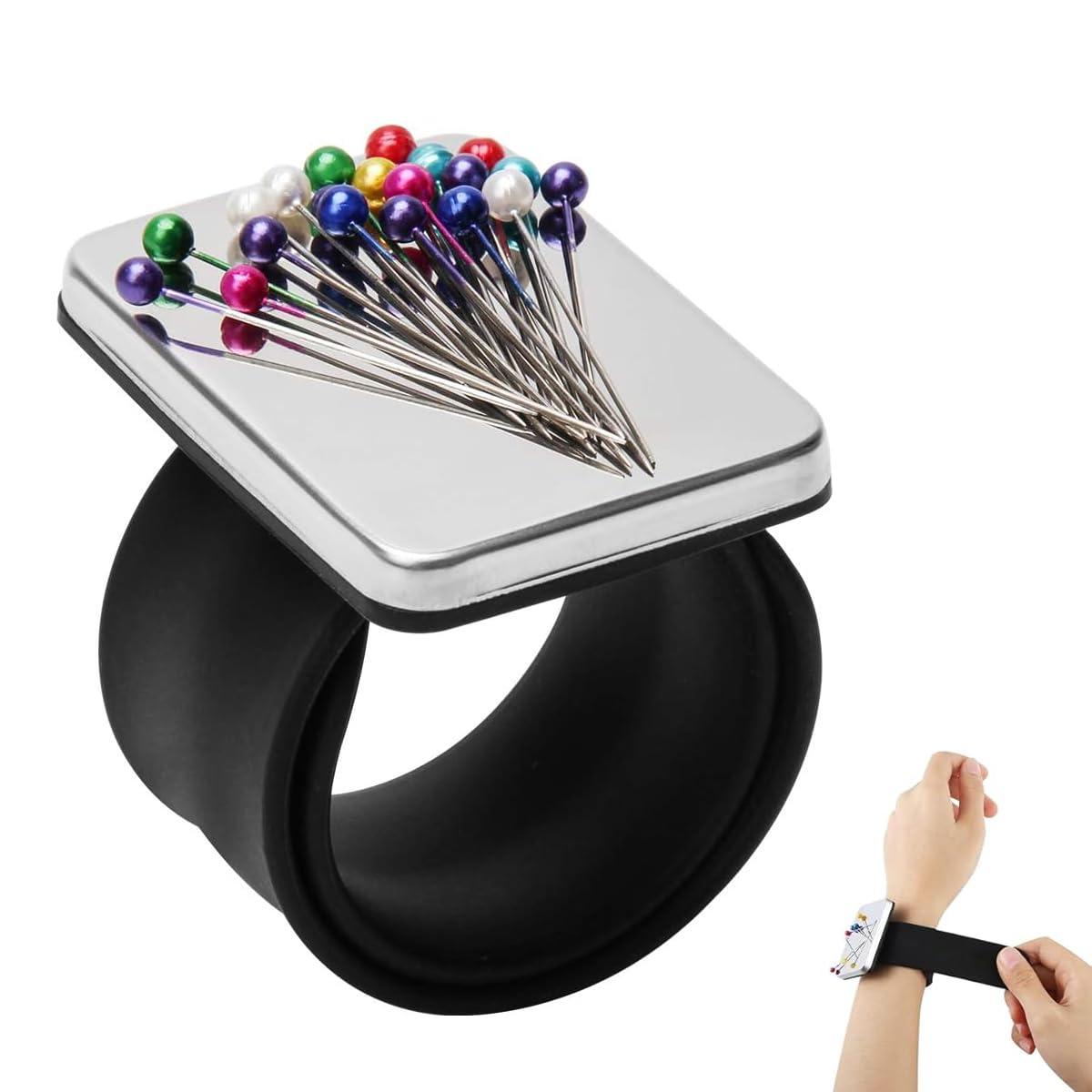 HASTHIP Sewing Pins Accessories Kit 200Pcs Sewing Pins with Magnetic Pin Holder & Flower Pin Cushion Wristband, Sewing Clips, Seam Rippers, Sewing Scissor, DIY Sewing Accessories Tools HASTHIP Sewing Pins Accessories Kit 200Pcs Sewing Pins with Magnetic Pin Holder & Flower Pin Cushion Wristband, Sewing Clips, Seam Rippers, Sewing Scissor, DIY Sewing Accessories Tools